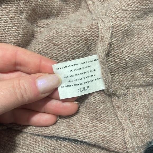 Anthropologie Sparrow Tan Knit Every Which Way Wool Angora Cardigan Sweater - Picture 8 of 8